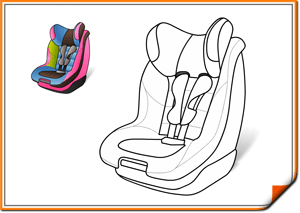 Раскрась детское автокресло: ты диктуешь моду!