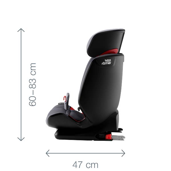 Britax Römer Advansafix IV M - размеры сбоку