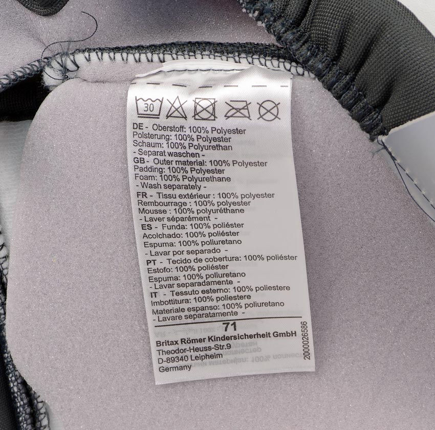 Britax Römer Advansafix IV R условия по уходу