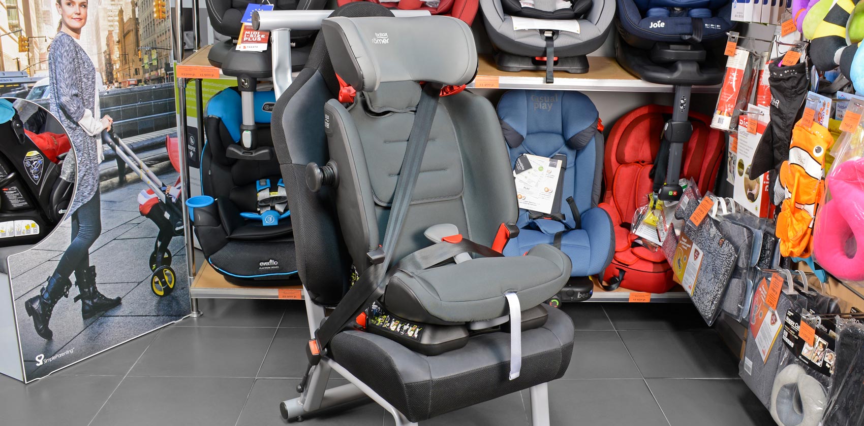 Britax Römer Advansafix IV R фиксация штатным ремнём безопасности