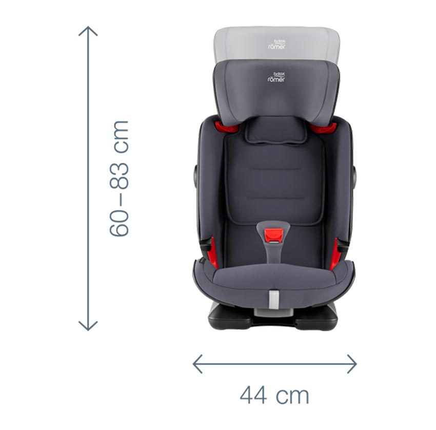 Britax Römer Advansafix IV R габариты автокресла