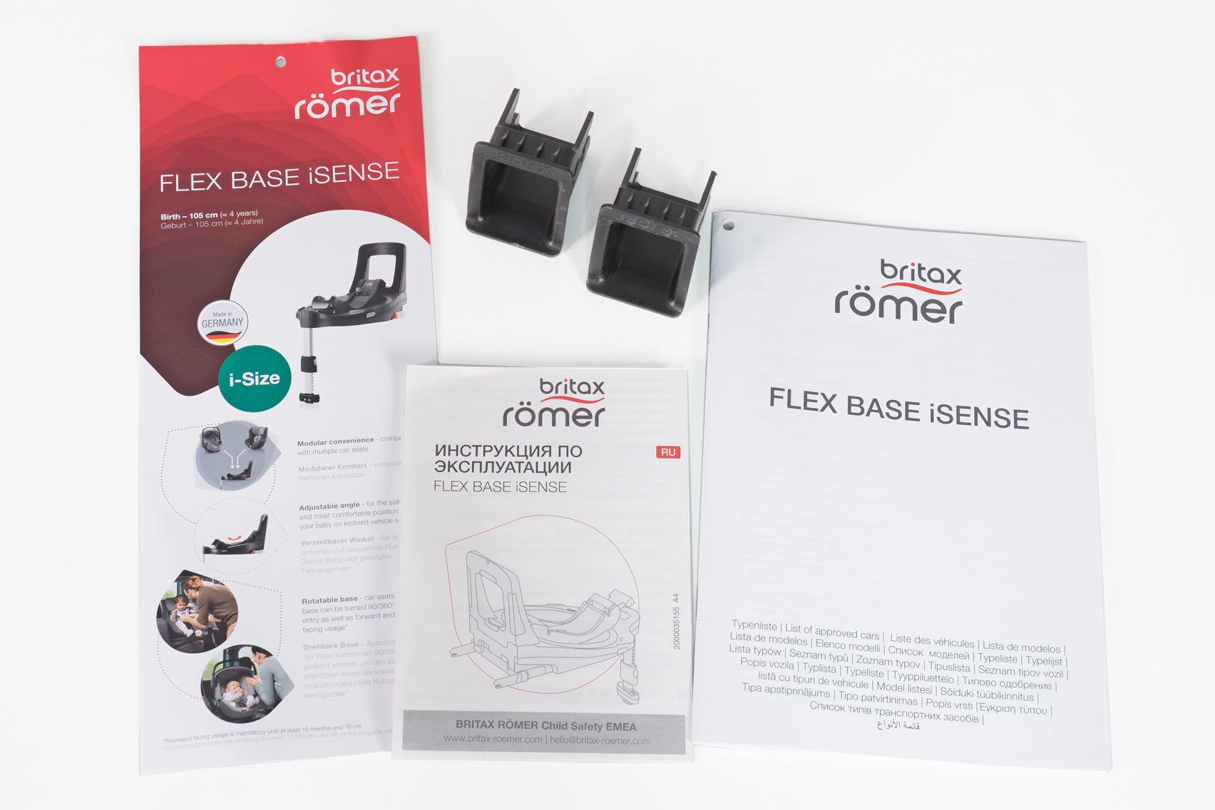 Britax-Roemer Flex base isense инструкция