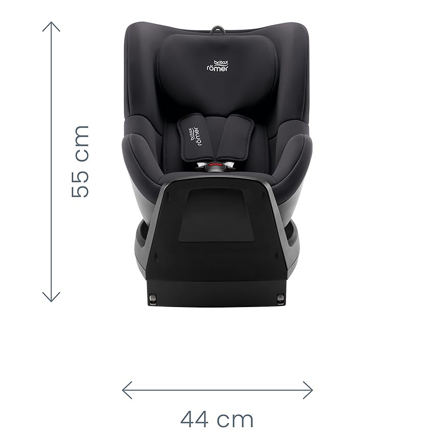 Britax Römer Dualfix M Plus - размеры спереди