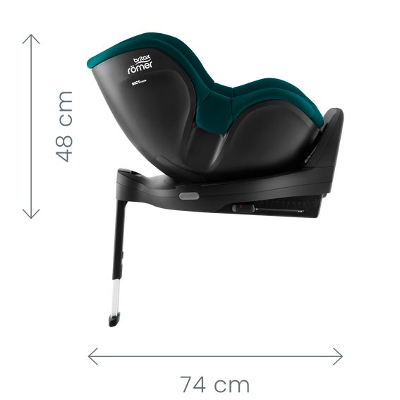 Britax Römer Dualfix Pro M - размер сбоку