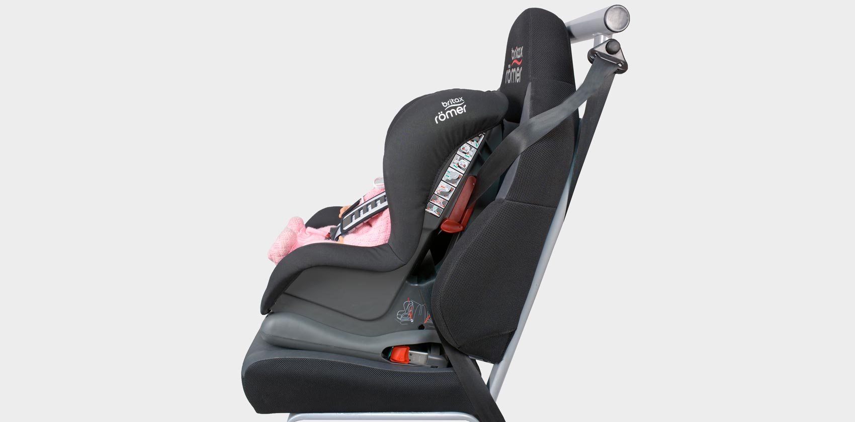 Britax Römer Duo Plus крепление автомобильным ремнём