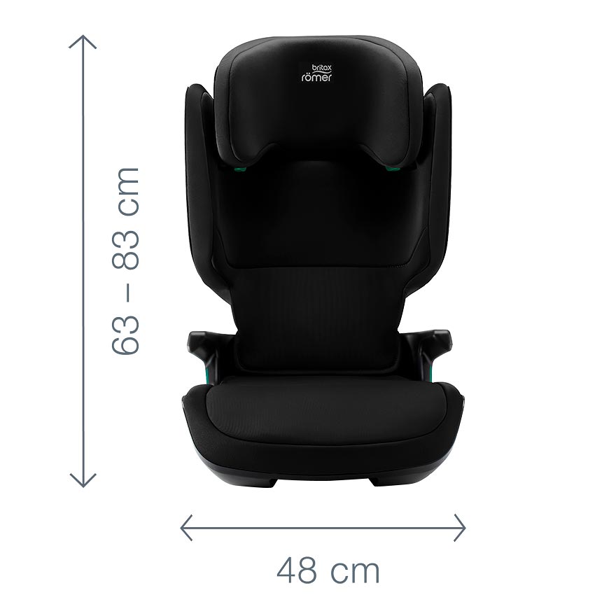 Britax Römer Kidfix M i-Size - размеры спереди