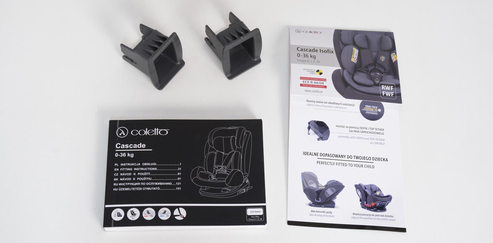 Coletto Cascade isofix инструкции