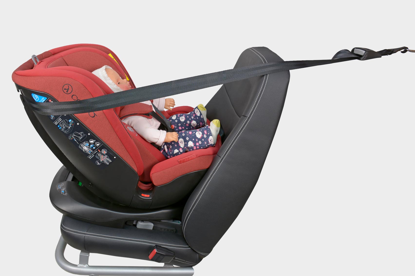 Coletto Logos isofix i-Size установка лицом против хода движения (для детей весом до 13 кг)