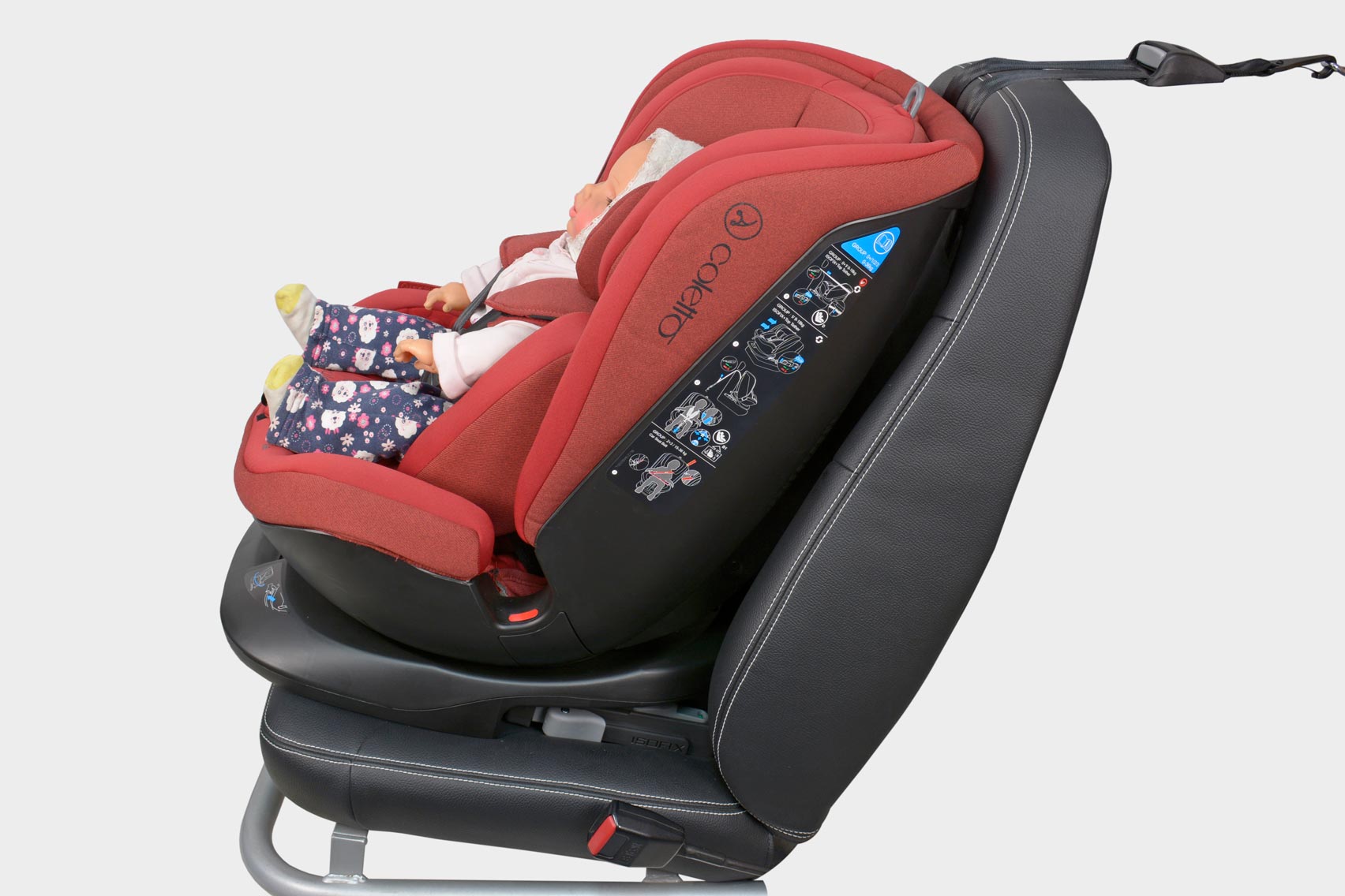 Coletto Logos isofix i-Size установка по ходу движения