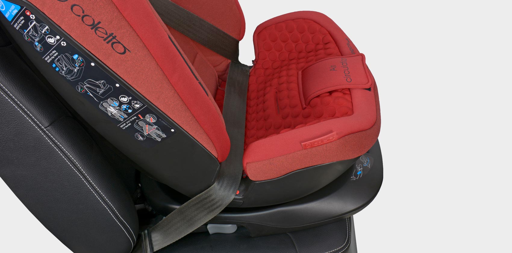 Coletto Logos isofix пристёгивание ремнём