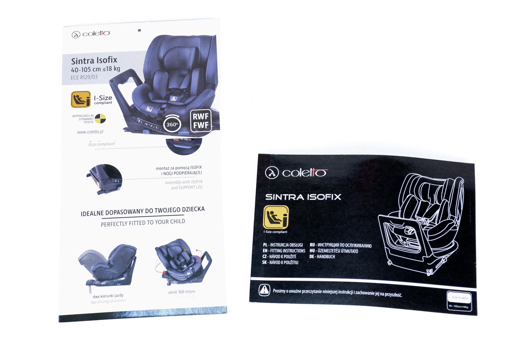 Coletto Sintra isofix i-Size инструкция