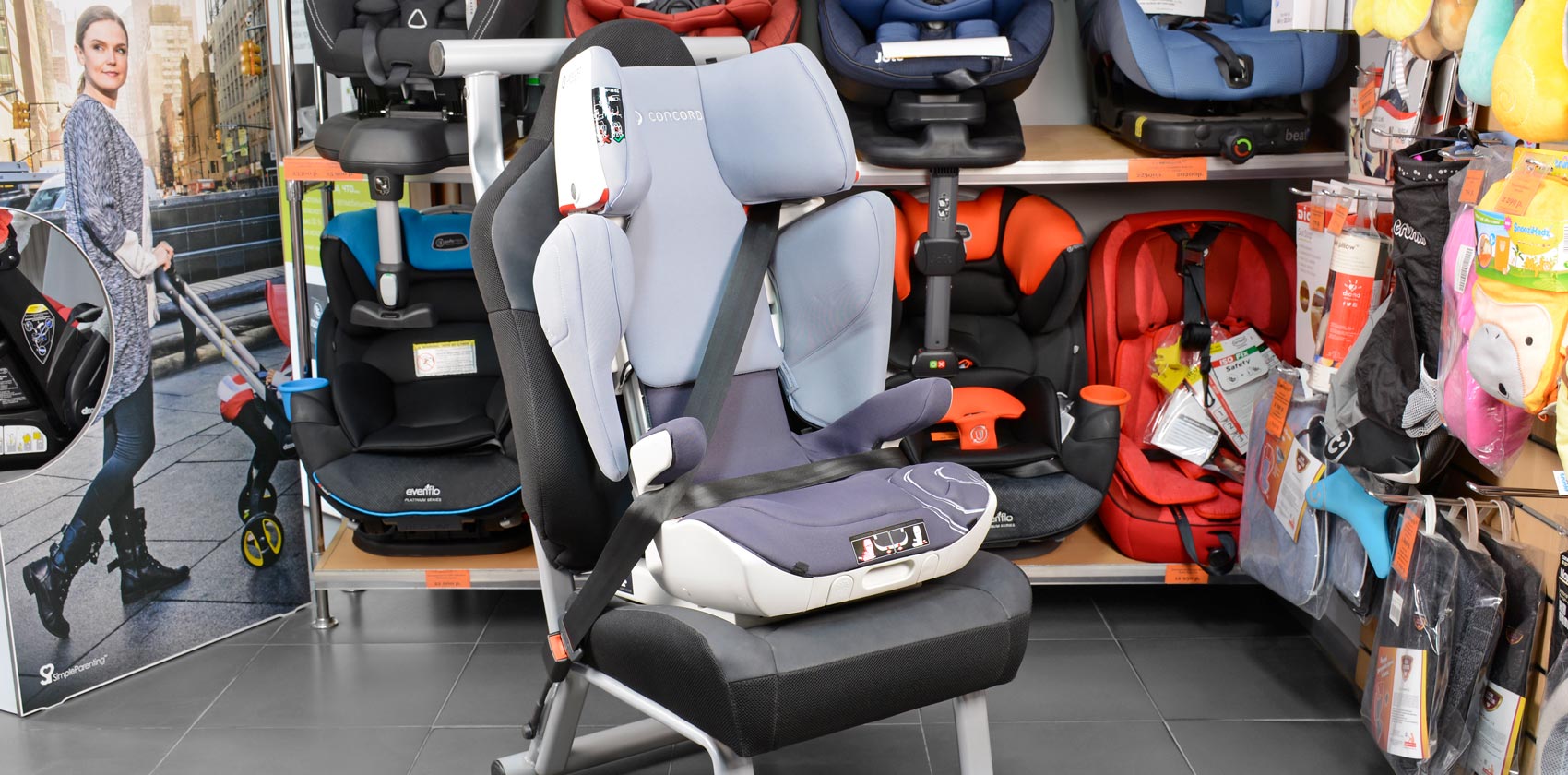 Concord Transformer XT Pro фиксация ребёнка ремнём безопасности группа 15 - 36 кг