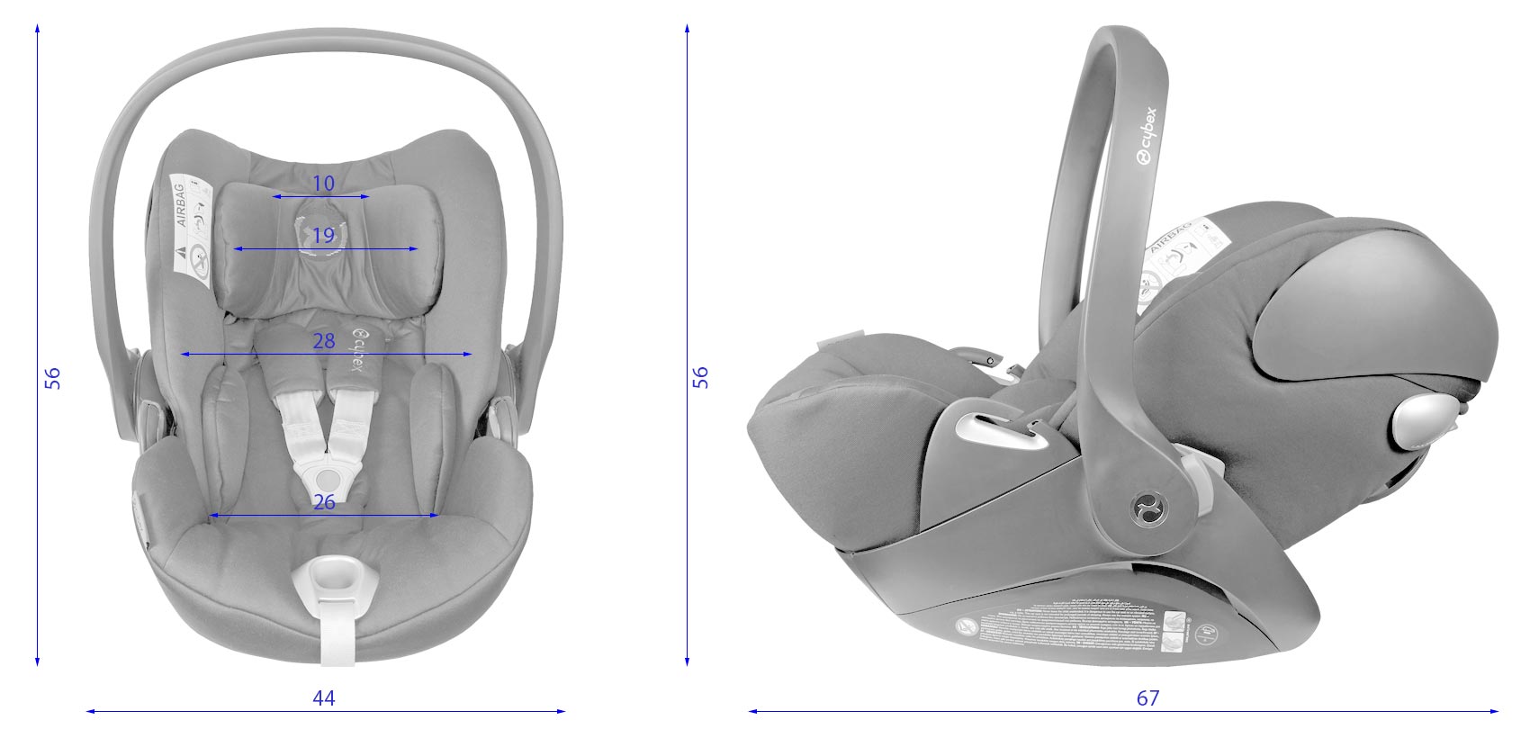 Cybex Cloud Q габариты