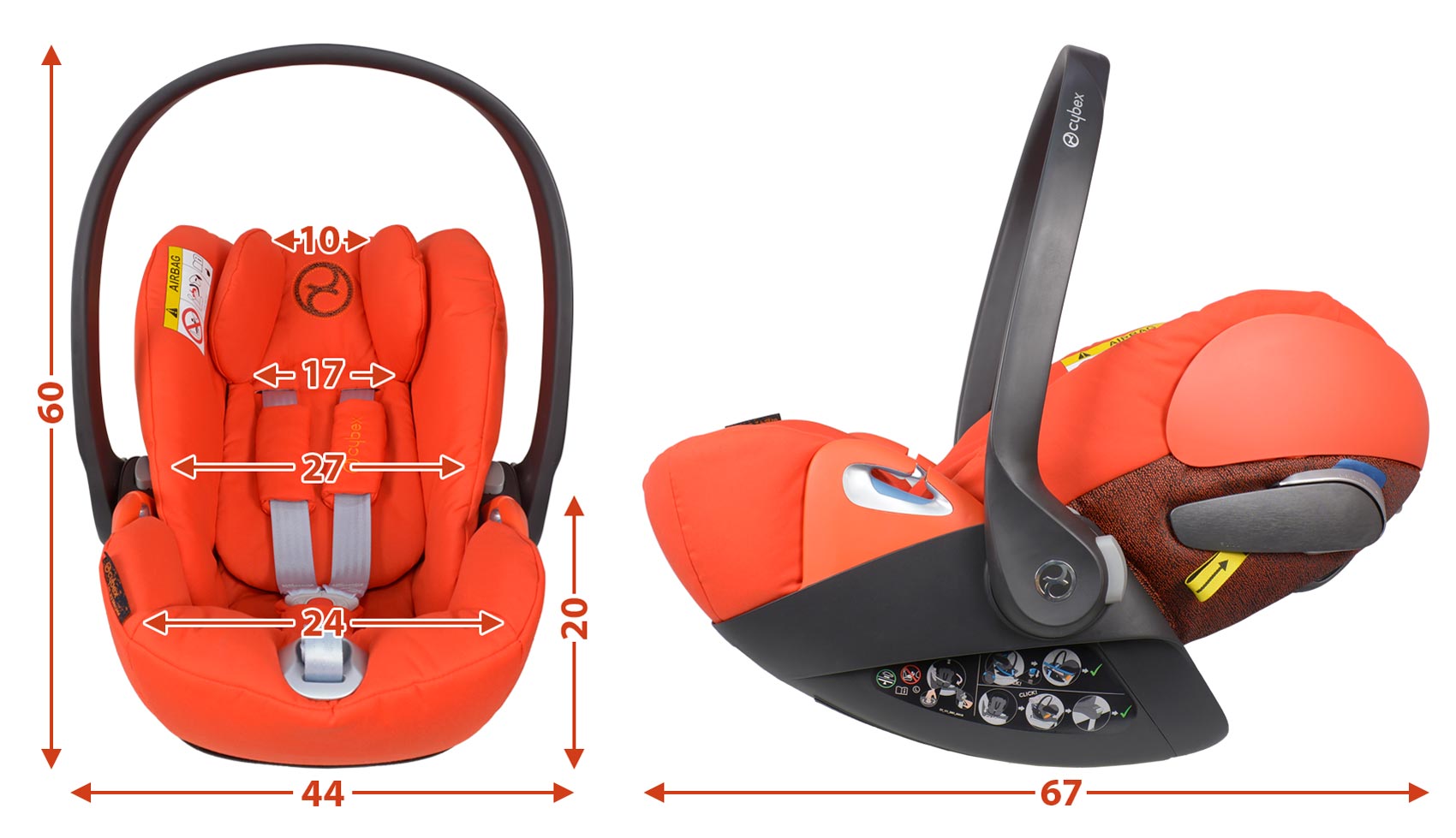 Cybex Cloud Z i-Size габариты