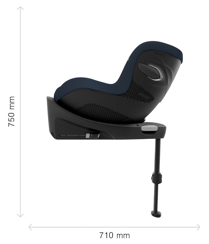 Cybex Sirona G i-Size - габариты сбоку