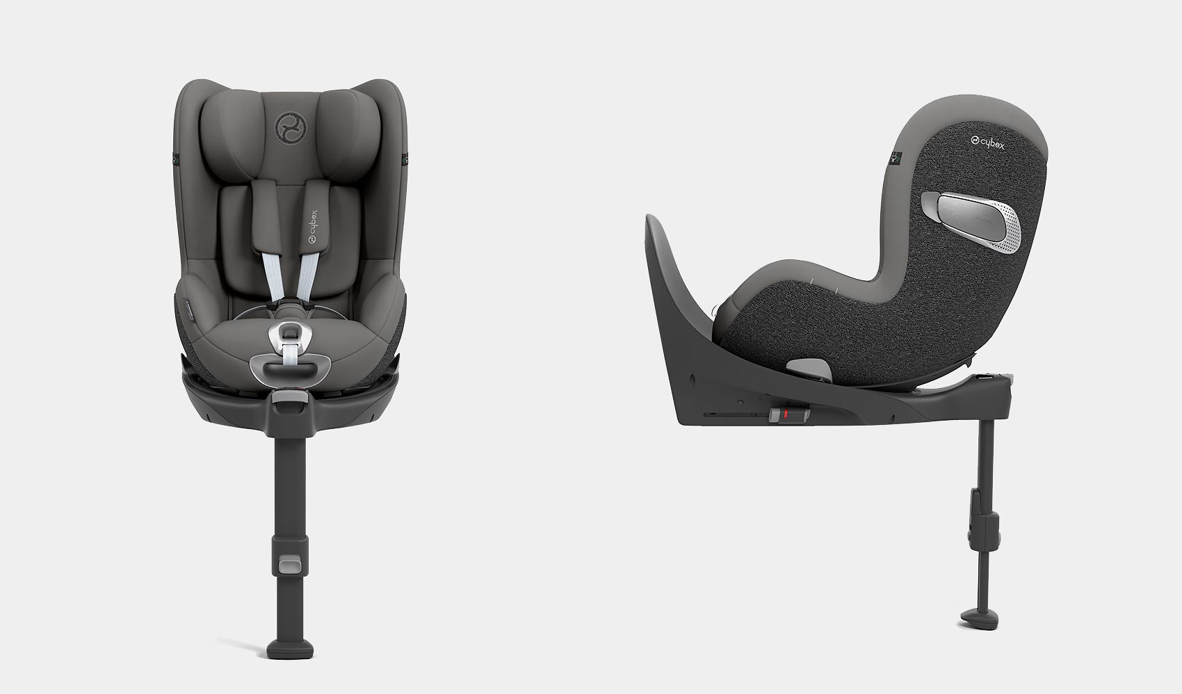 Cybex Sirona T i-Size - вид на базе спереди и сбоку