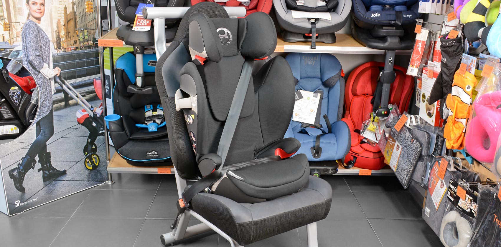 Cybex Solution S-fix фиксация ребёнка и кресла трехточечным ремнём