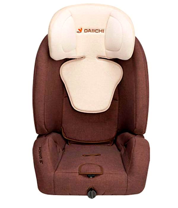 Daiichi D-Guard Toddler isofix - вид спереди с поднятым подголовником