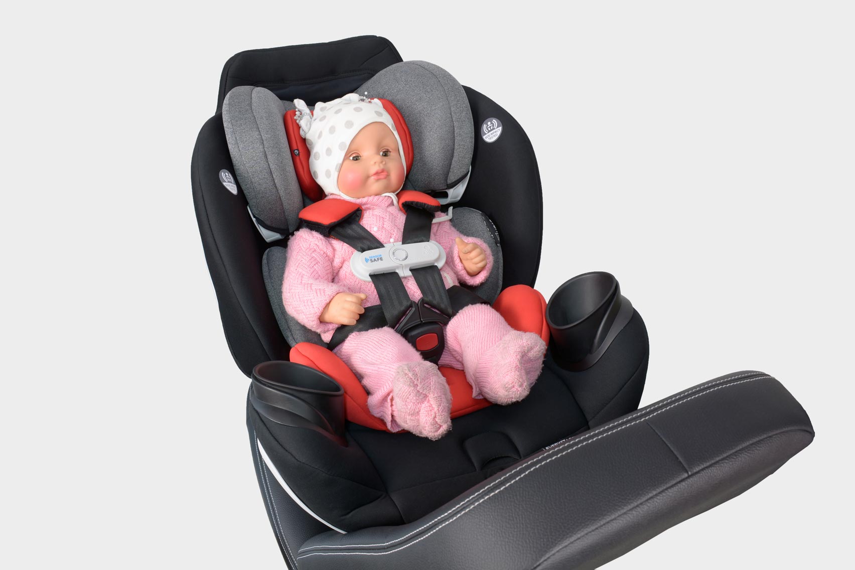 Evenflo EveryStage DLX фиксация ребёнка против хода