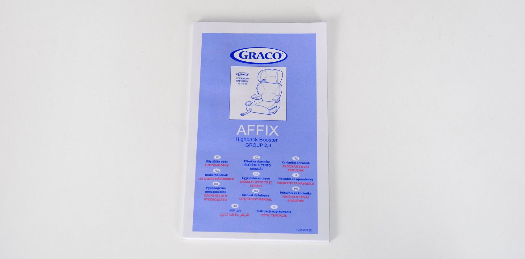 Graco Affix инструкция