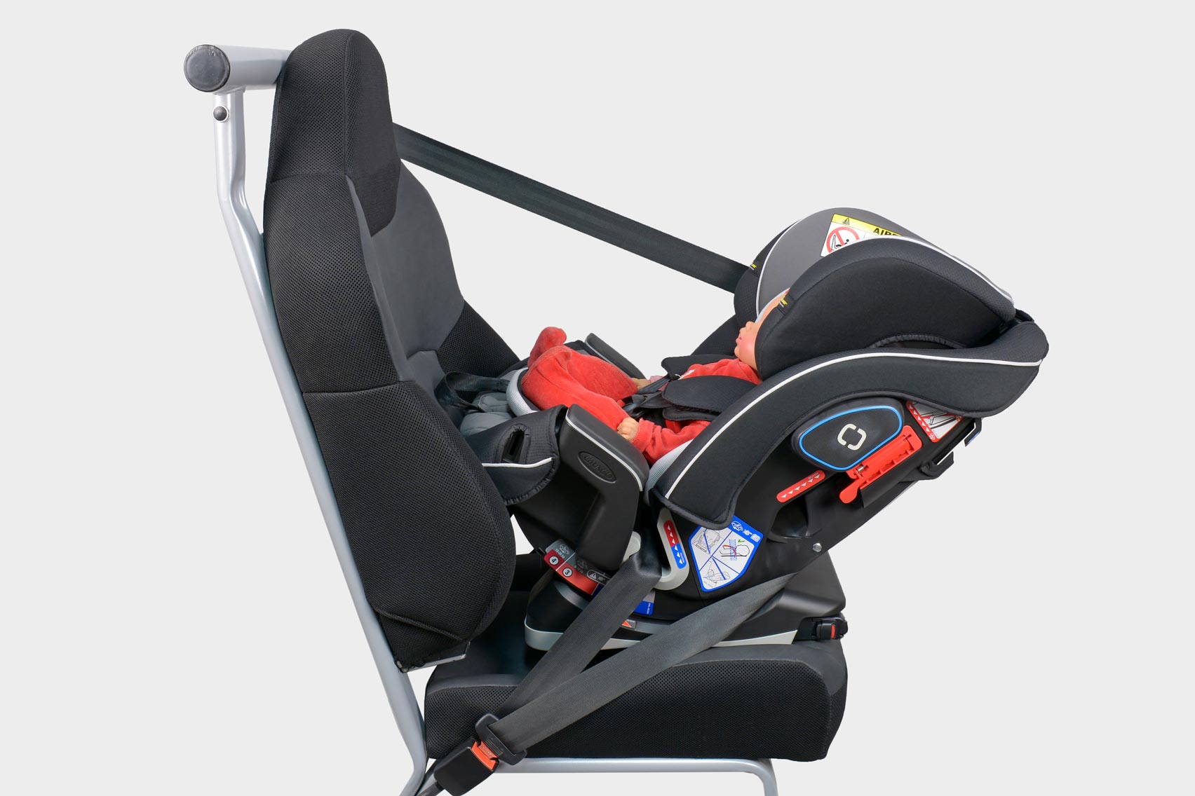 Graco SlimFit LX Установка против хода движения: Группа 0 + (от рождения до 13-18 кг)