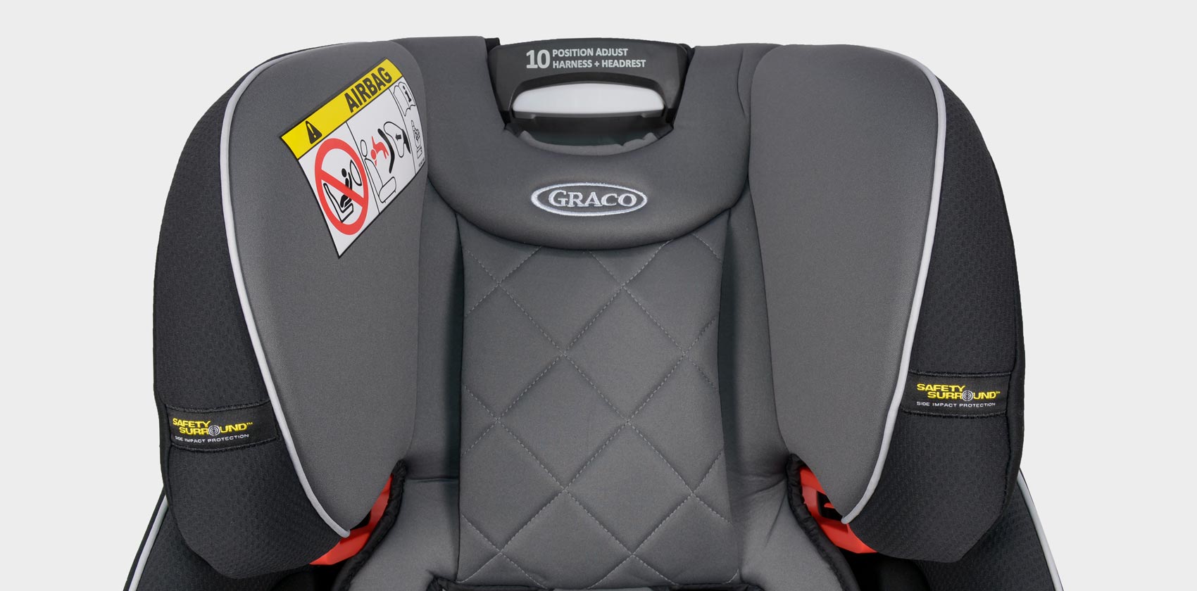 Graco SlimFit LX подголовник | клавиша регулировки по высоте