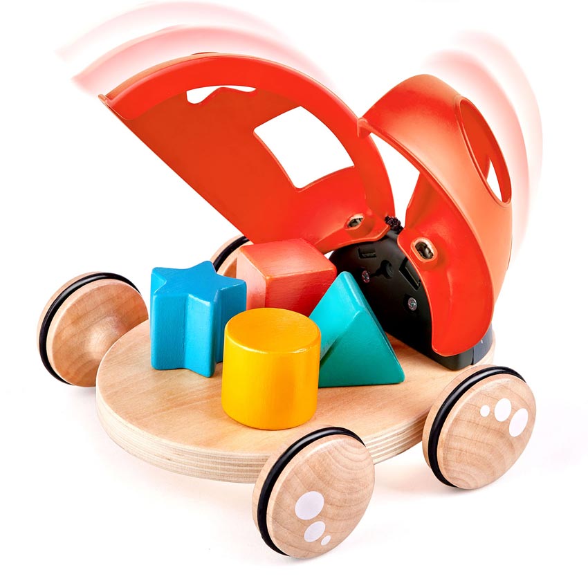 Hape Игрушка для малышей каталка - сортер Божья коровка