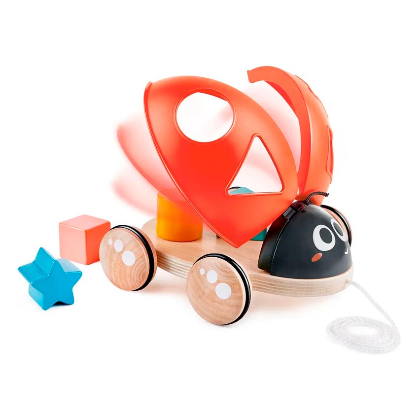 Hape Игрушка для малышей каталка - сортер Божья коровка