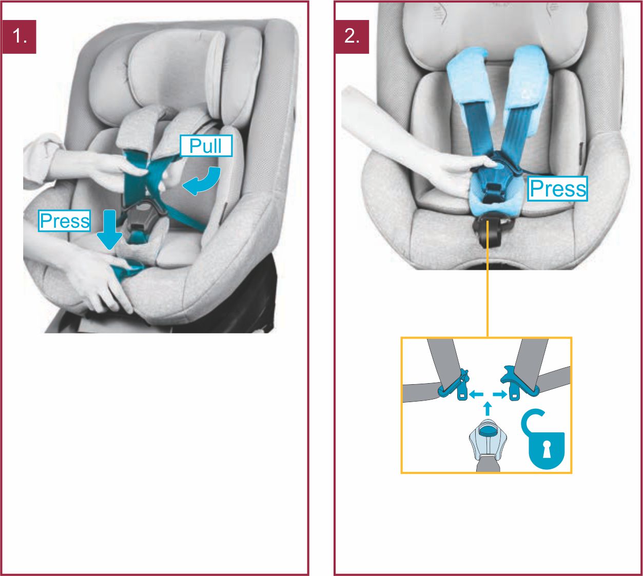 Инструкция к Maxi-Cosi Beryl Регулировка ремней