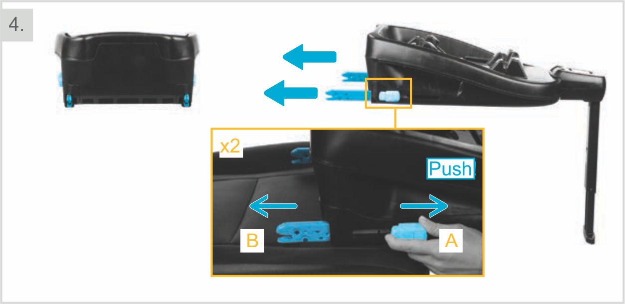 Инструкция к Maxi-Cosi Beryl Установка базы с помощью isofix