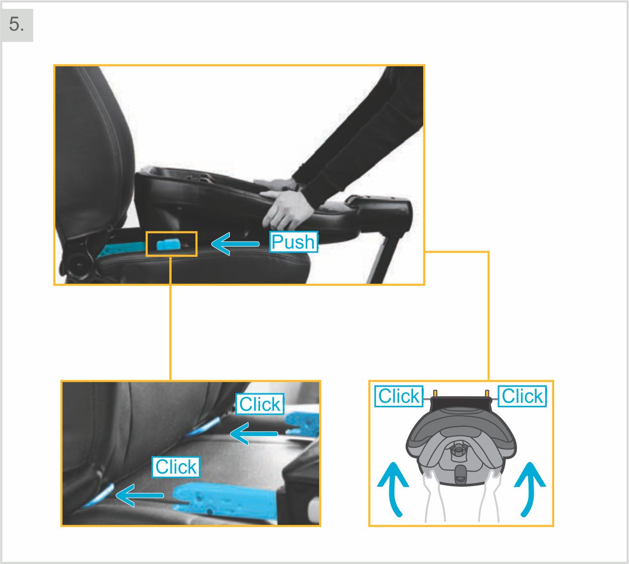 Инструкция к Maxi-Cosi Beryl Установка базы с помощью isofix