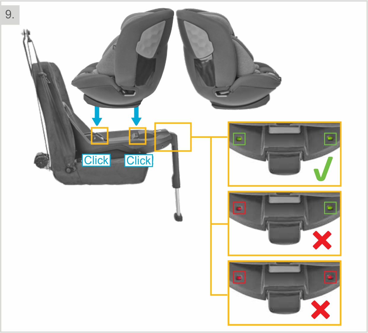 Инструкция к Maxi-Cosi Emerald Установка на базу