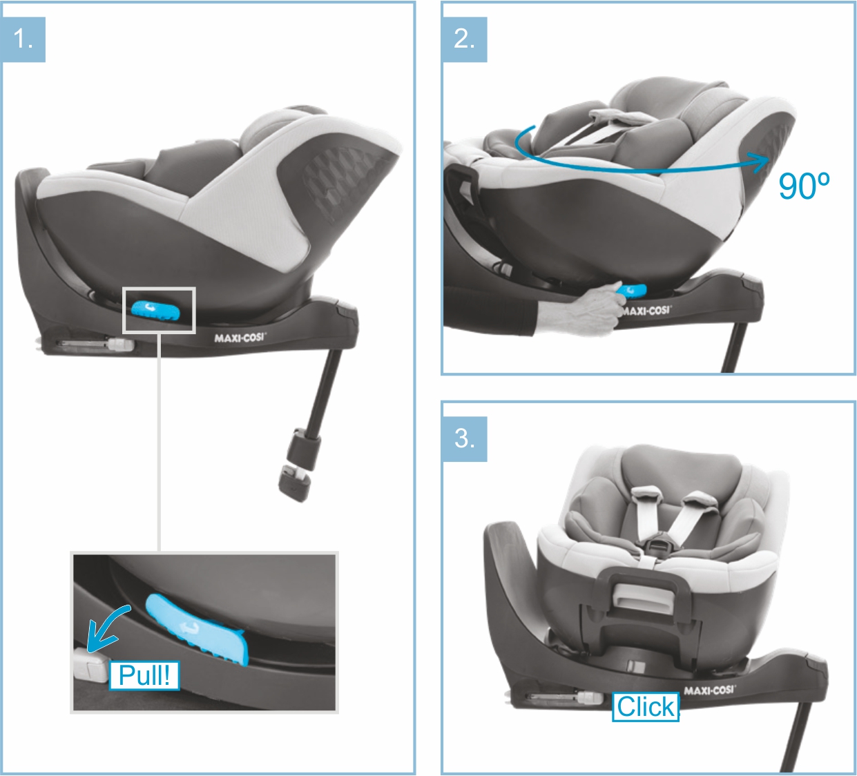 Инструкция к Maxi-Cosi Mica Pro Eco i-Size поворот