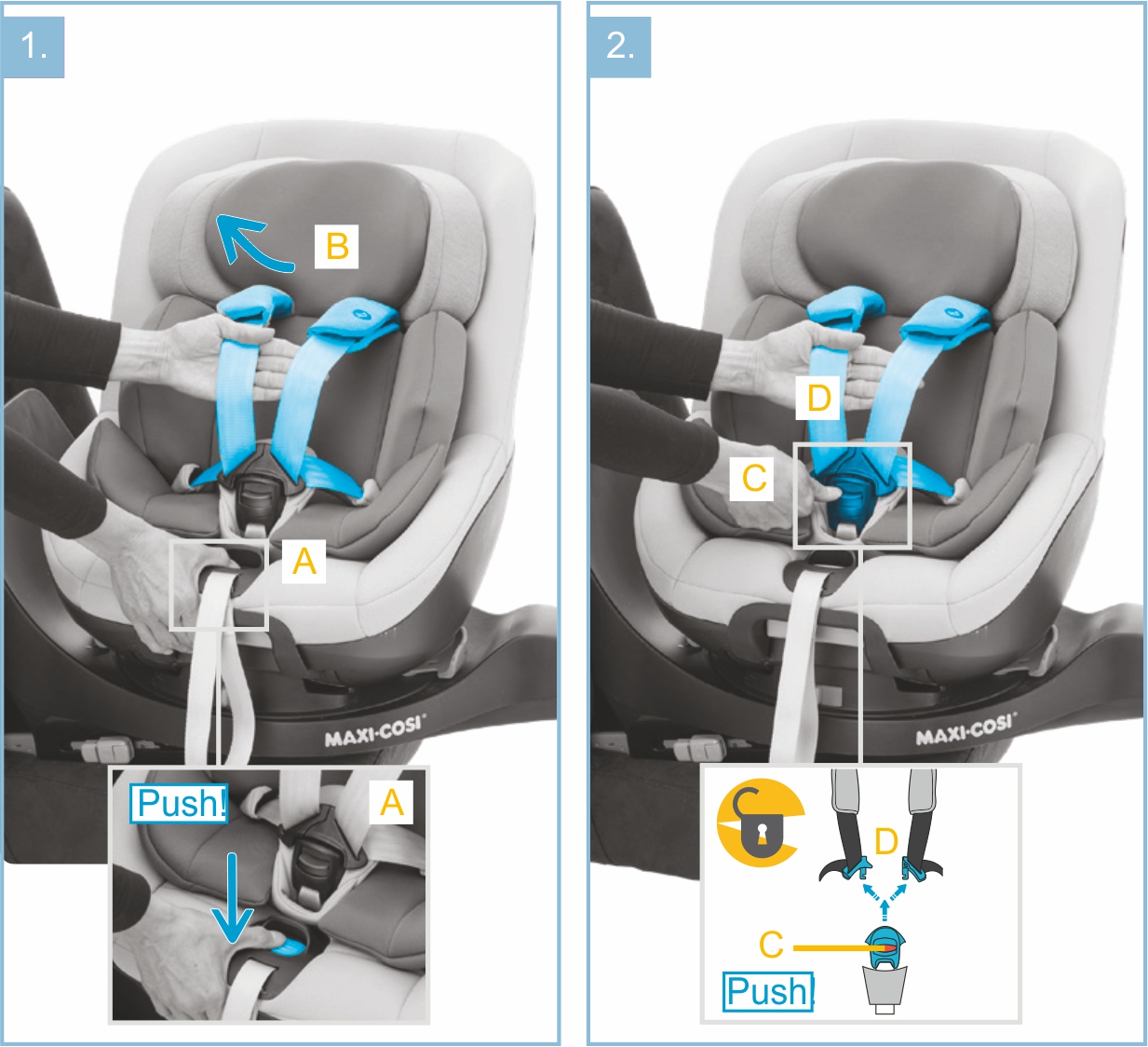 Инструкция к Maxi-Cosi Mica Pro Eco i-Size Регулировка ремней