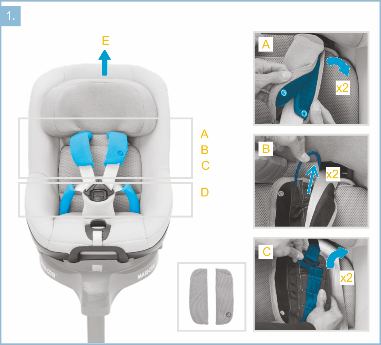 Инструкция к Maxi-Cosi Mica Pro Eco i-Size Снятие чехла