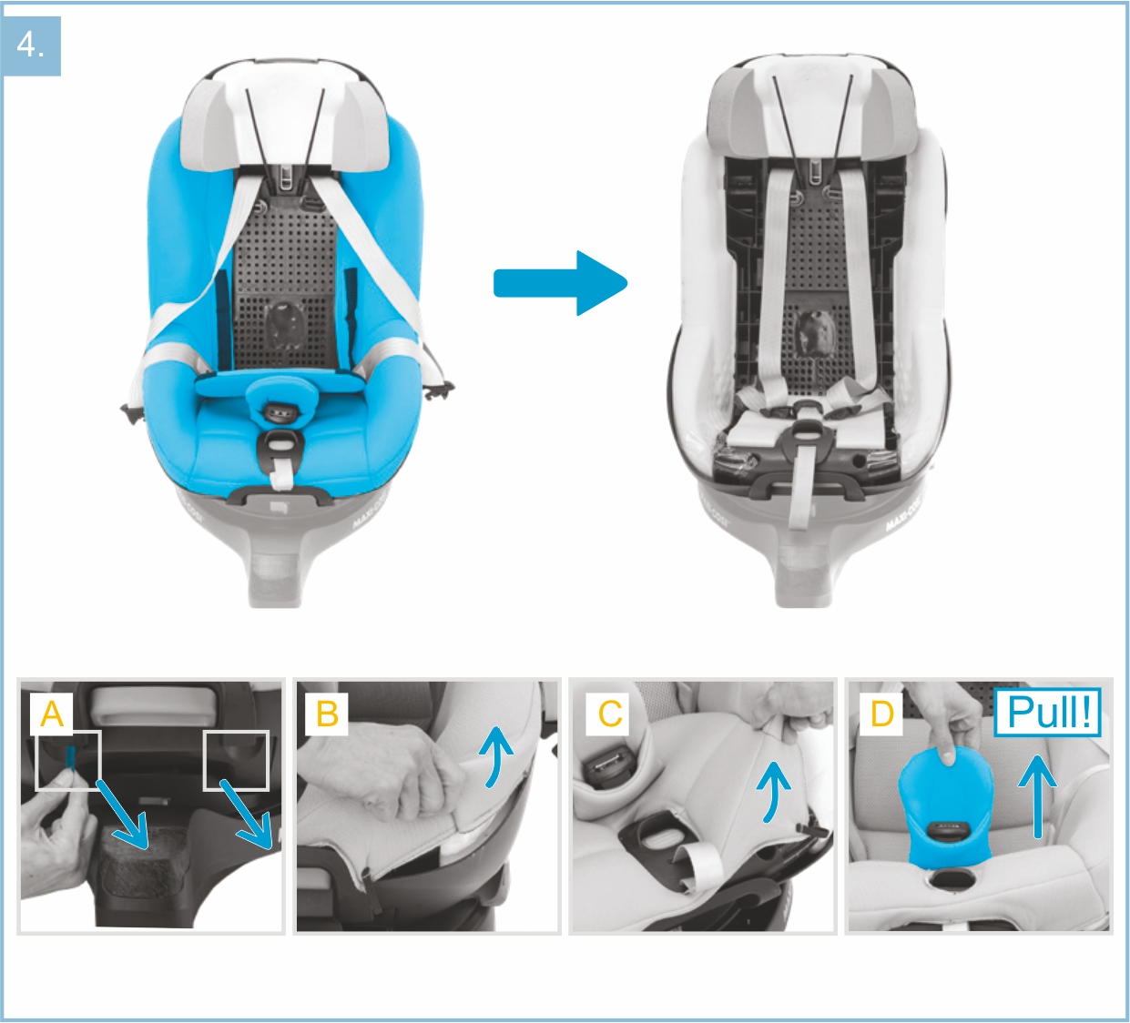 Инструкция к Maxi-Cosi Mica Pro Eco i-Size Снятие чехла