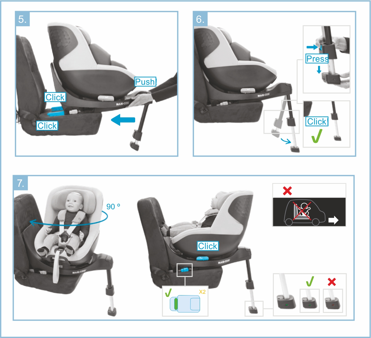 Инструкция к Maxi-Cosi Mica Pro Eco i-Size Установка в автомобиле