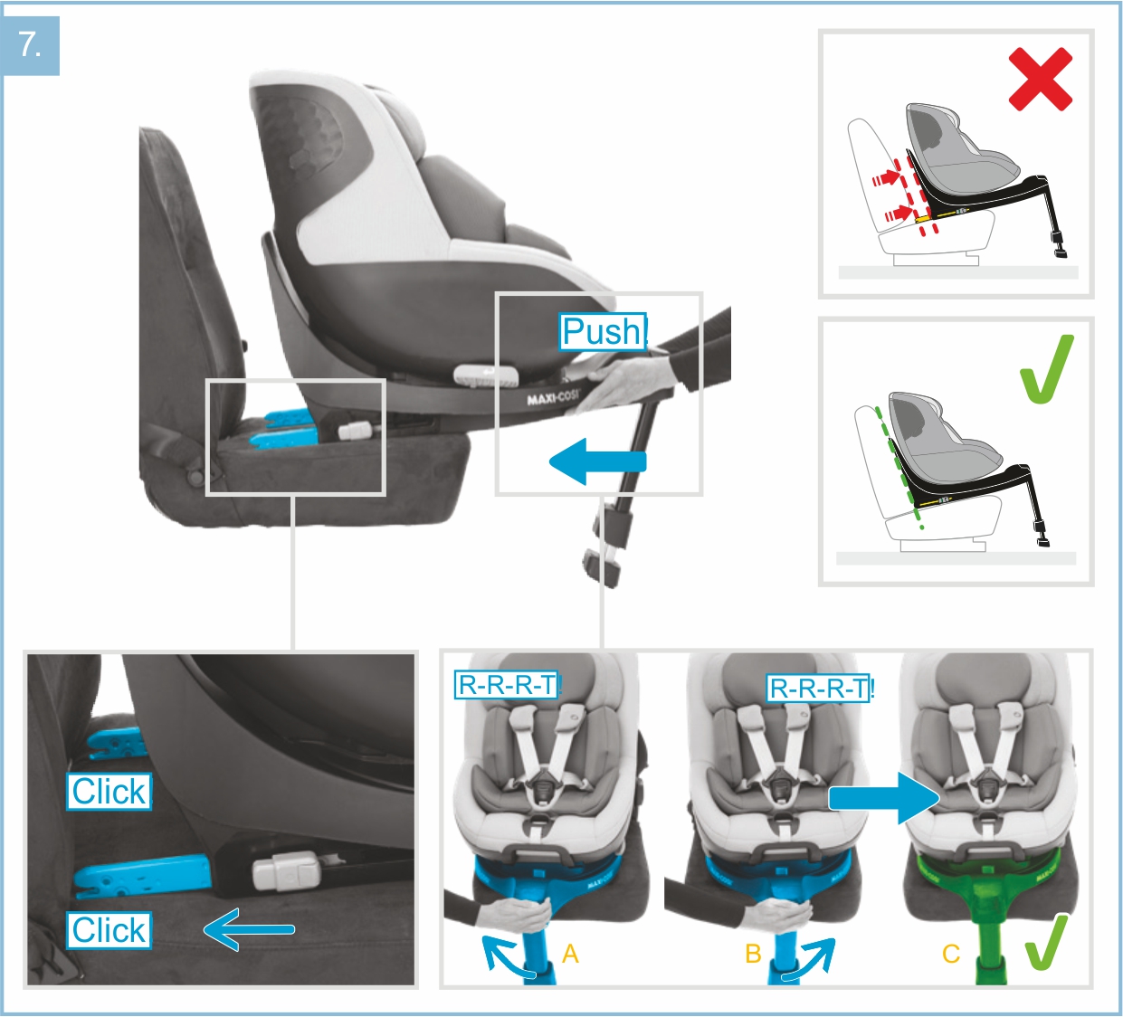 Инструкция к Maxi-Cosi Mica Pro Eco i-Size Установка в автомобиле