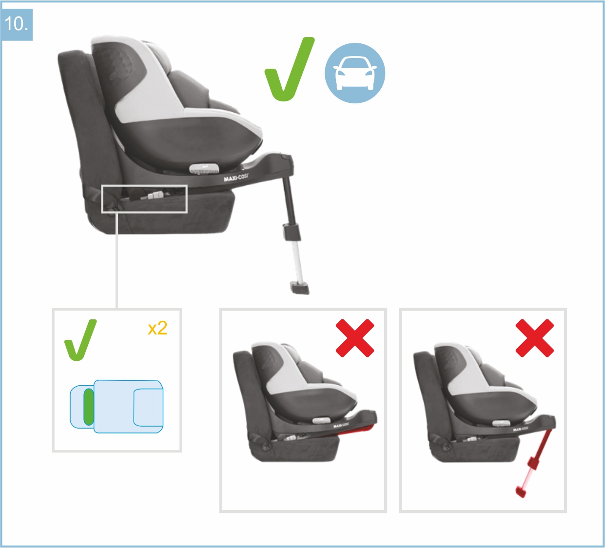 Инструкция к Maxi-Cosi Mica Pro Eco i-Size Установка в автомобиле