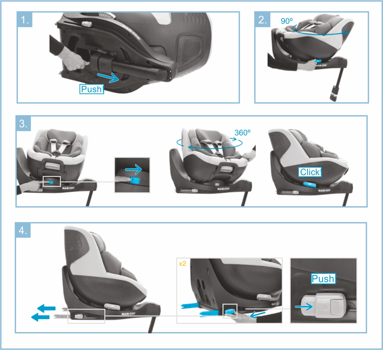 Инструкция к Maxi-Cosi Mica Pro Eco i-Size Установка в автомобиле