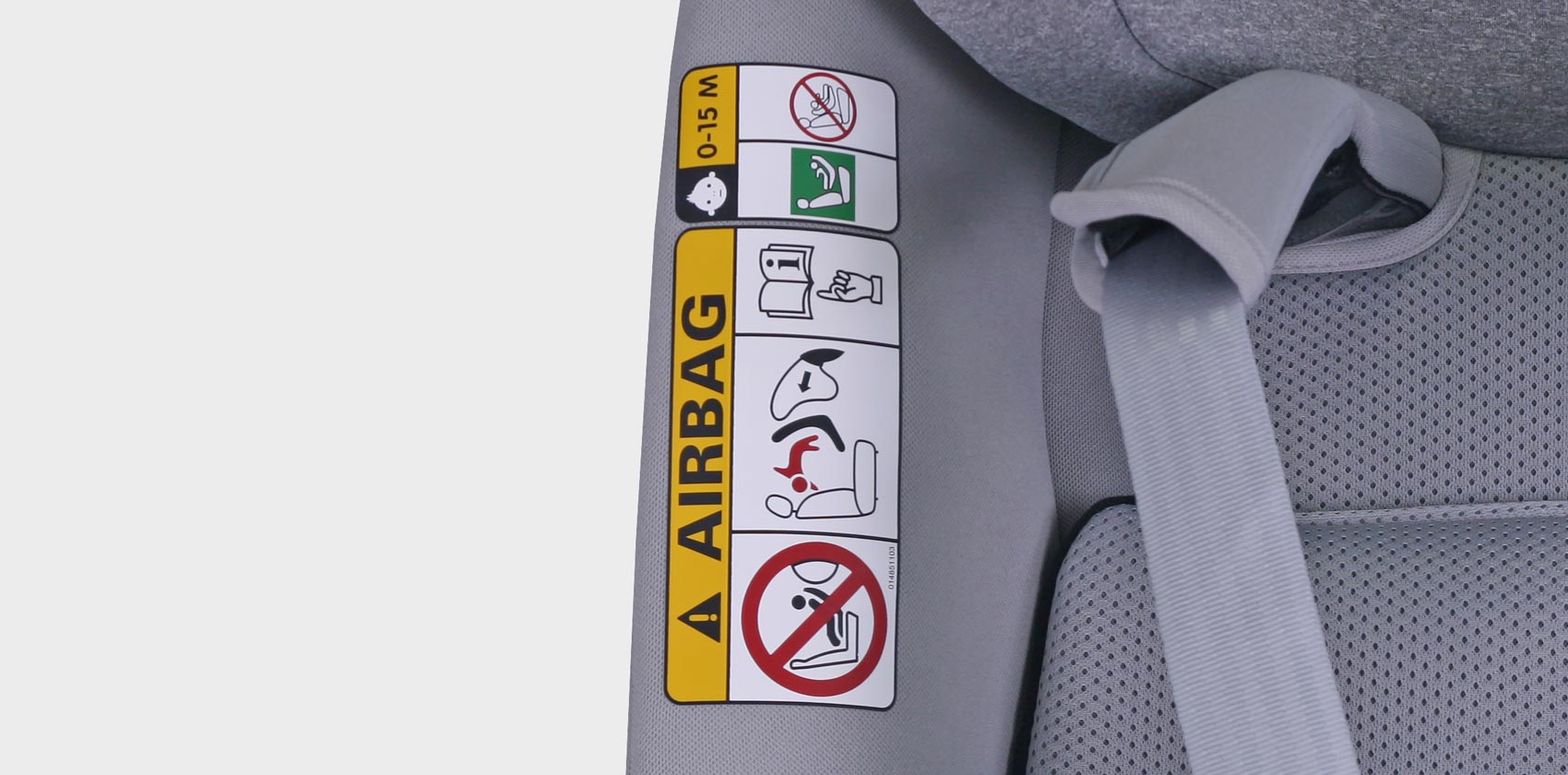 Maxi-Cosi Mica Pro Eco i-Size предупреждение по AIRBAG