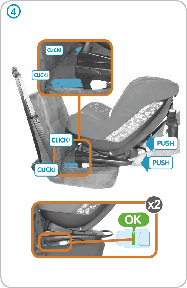 Инструкция к Maxi Cosi MiloFix Установка группа 0+ (0-13 кг)