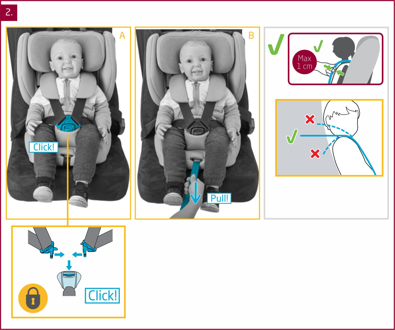 Инструкция к Maxi-Cosi Nomad Размещение ребенка