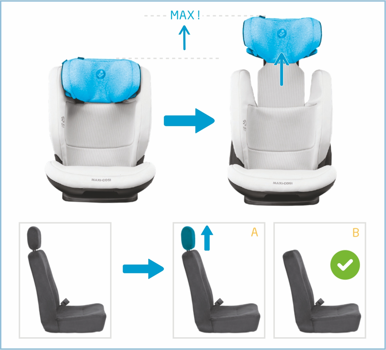 Инструкция к Maxi-Cosi RodiFix Pro i-Size Регулировка подголовнка