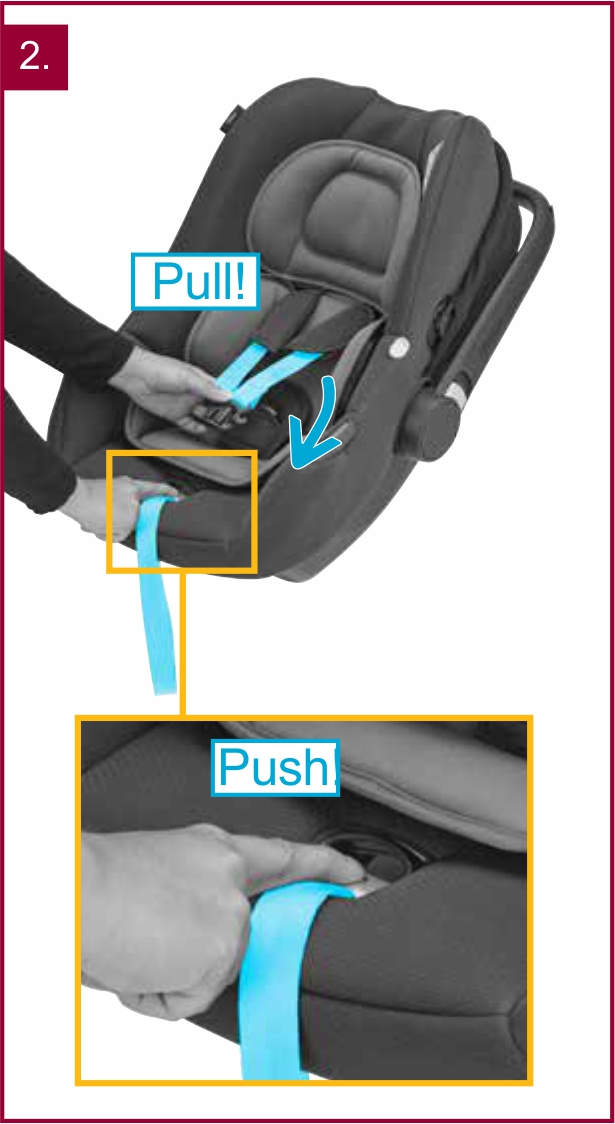 Инструкция к Maxi-Cosi Tinca Регулировка ремней