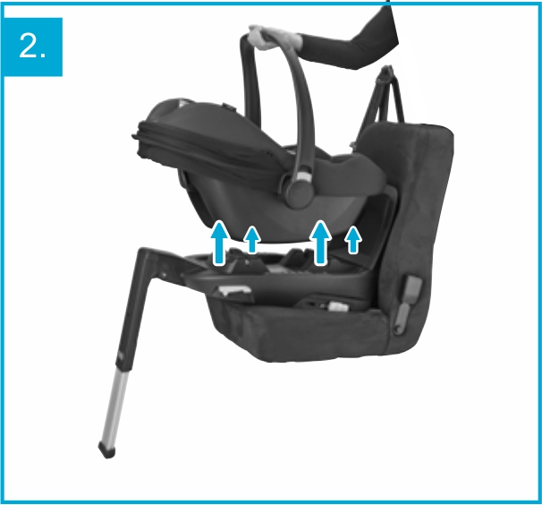 Инструкция к Maxi-Cosi Tinca Установка с помощью базы isofix