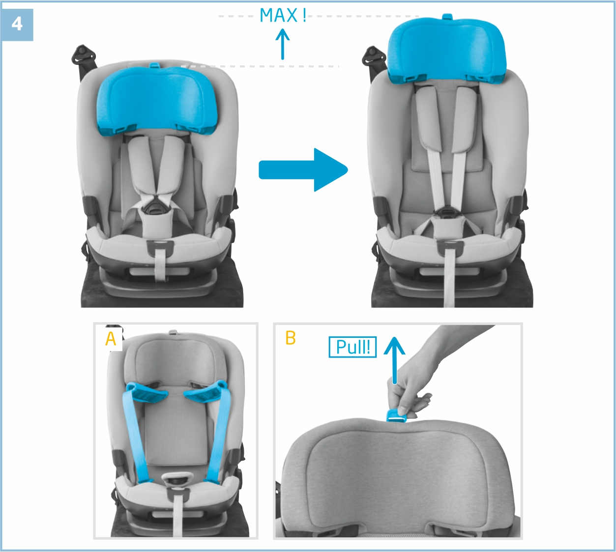 Инструкция к Maxi-Cosi Titan Pro i-Size Регулировка подголовника