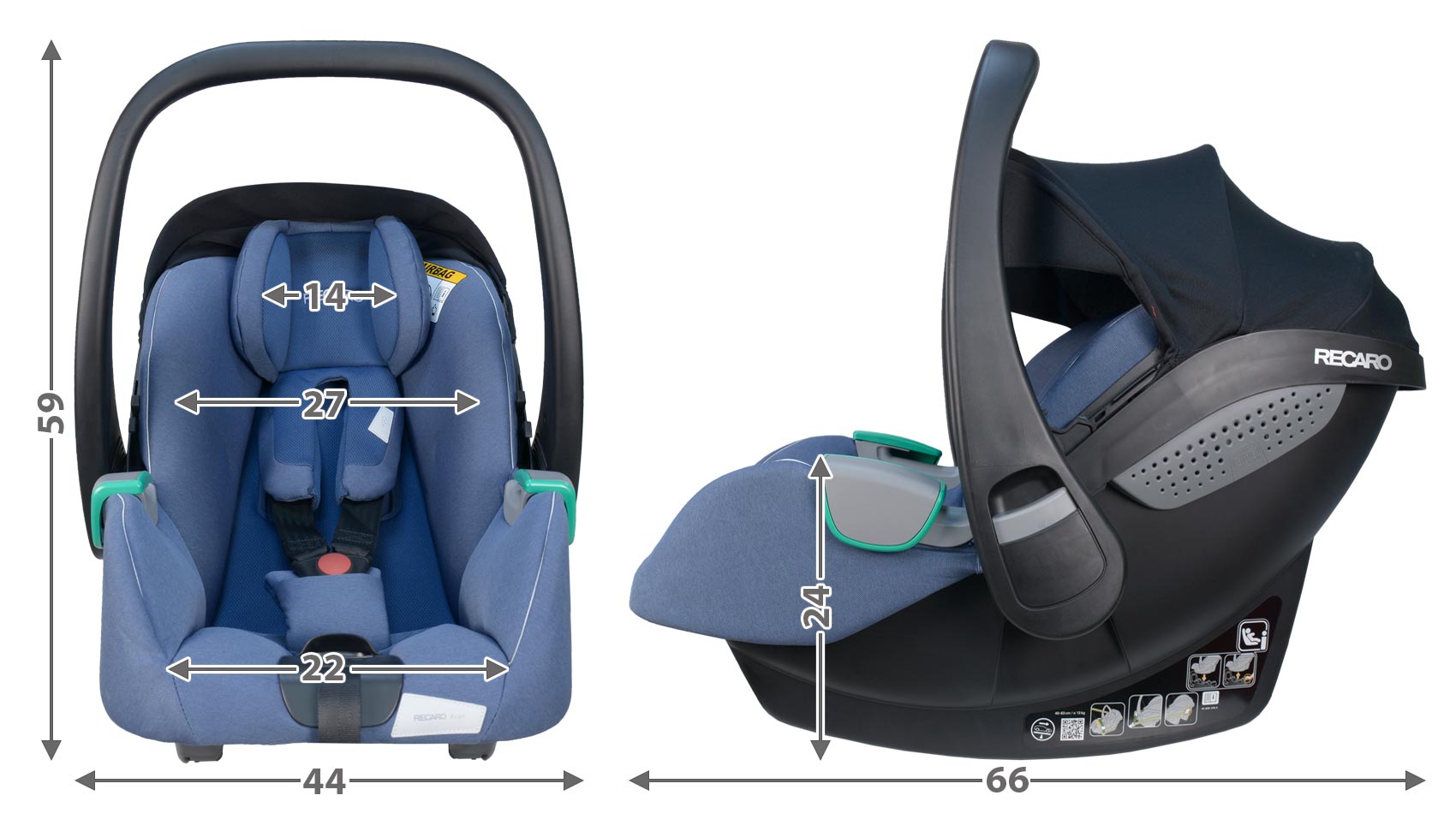 Recaro Avan габариты автокресла