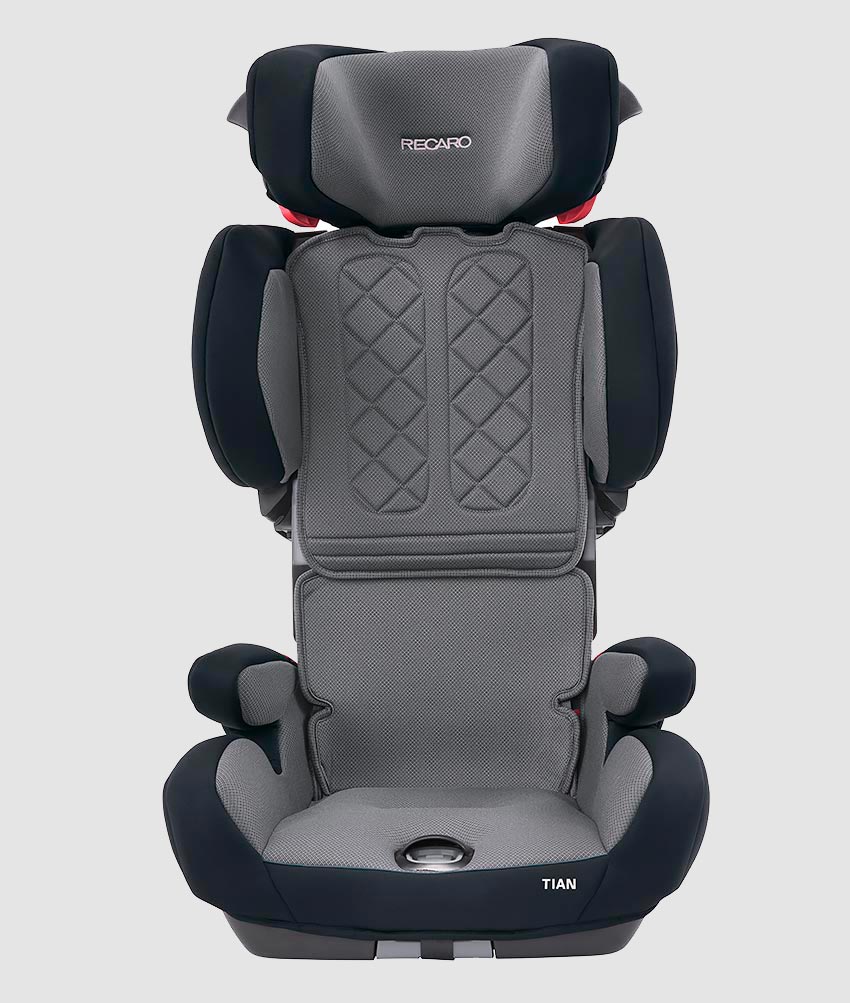 Recaro Tian - вид спереди с поднятым подголовником