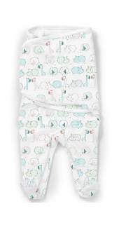 Конверт SwaddleMe Footsie Белый/джунгли